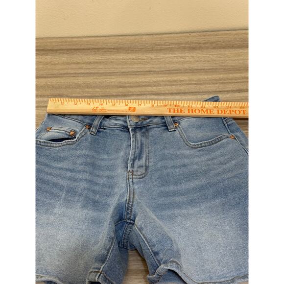 Madden Girl Shorts Women 9 Blue Denim School Preppy Beach Outdoor Summer - Picture 5 of 7